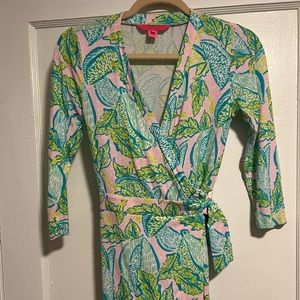 Lilly Pulitzer Karlie Wrap Romper Size XS
